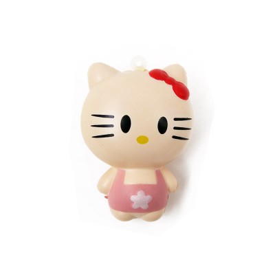 Custom PU foaming Squishy Slow Rebounding Hello Kitty Cartoon Doll Key Chain Pendant