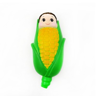 Cute Squishy Corn Stress Ball  PU Foam Soft Kawaii Face Squeeze Yellow Maize Corn